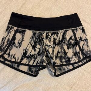 lululemon athletica Black and Tan Athletic Shorts